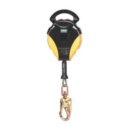 Msa Safety Workman Srl, 30', Galvanized Cable, 36Cs Swivel Snaphook 10119507